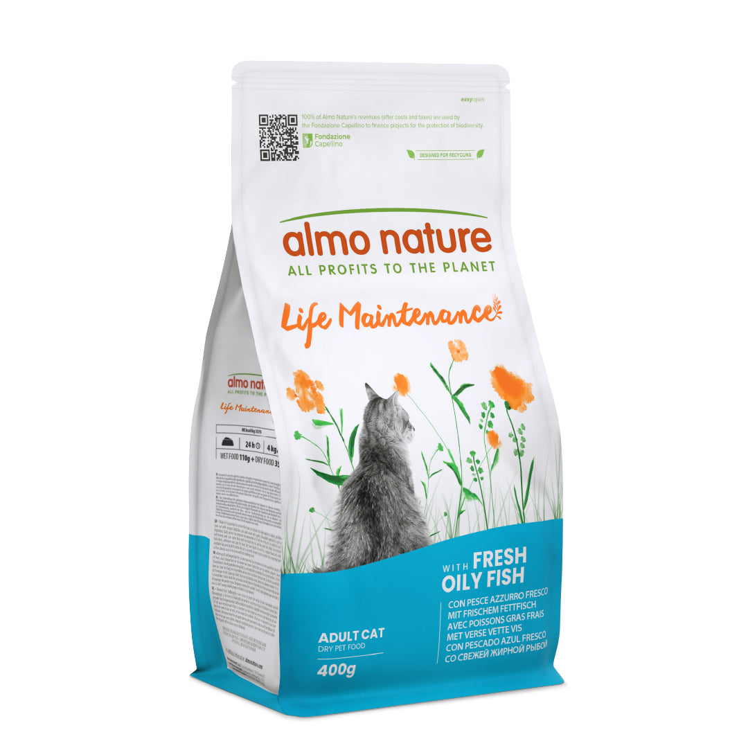 Almo Gatto Hiolistic Crocchette Gusto Pesce Azzurro 400Gr