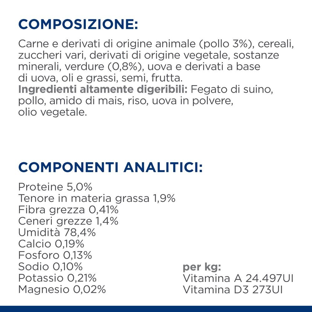 Hill's Science Plan - Hill's PRESCRIPTION DIET i/d Low Fat spezzatino per cani aromatizzato con pollo e verdure Multipack 354gr x 12 - Animalmania Store