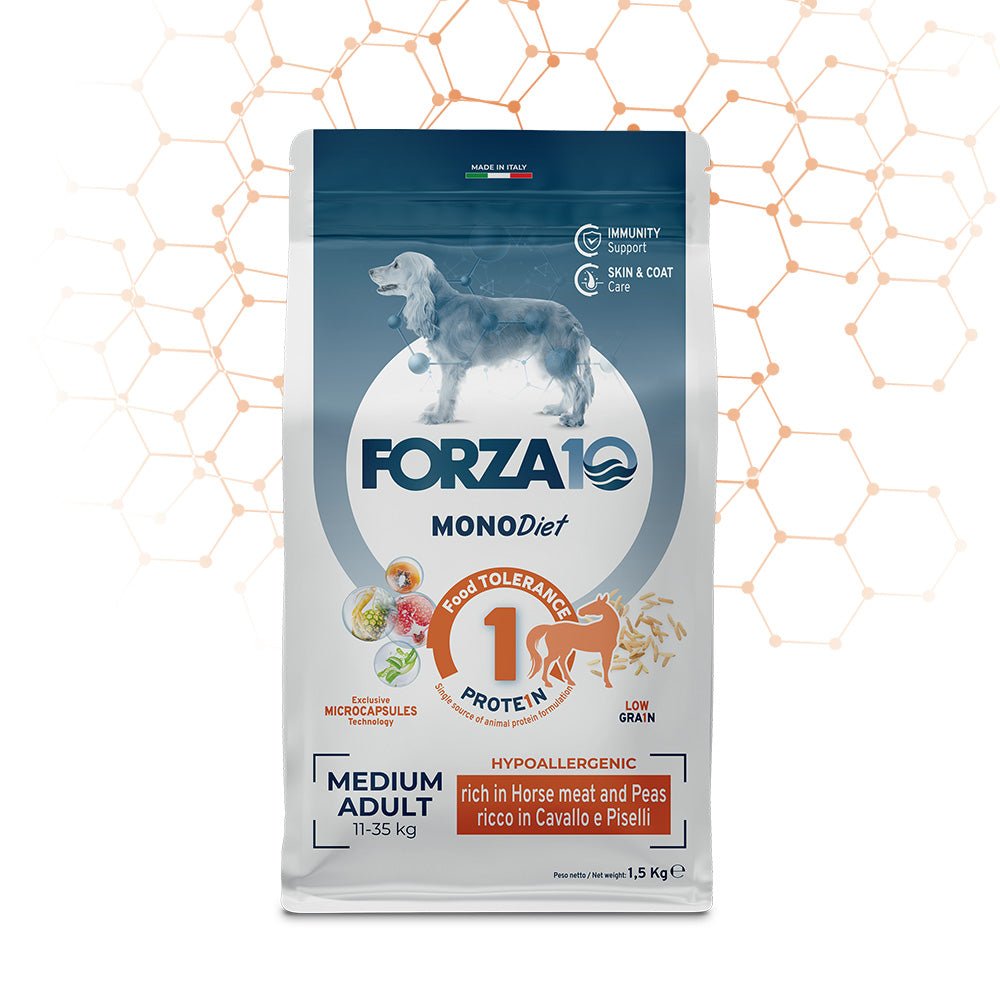 Forza10 - Forza10 Diet Low Grain Cibo Per Cani Medium Gusto Cavallo - Animalmania Store