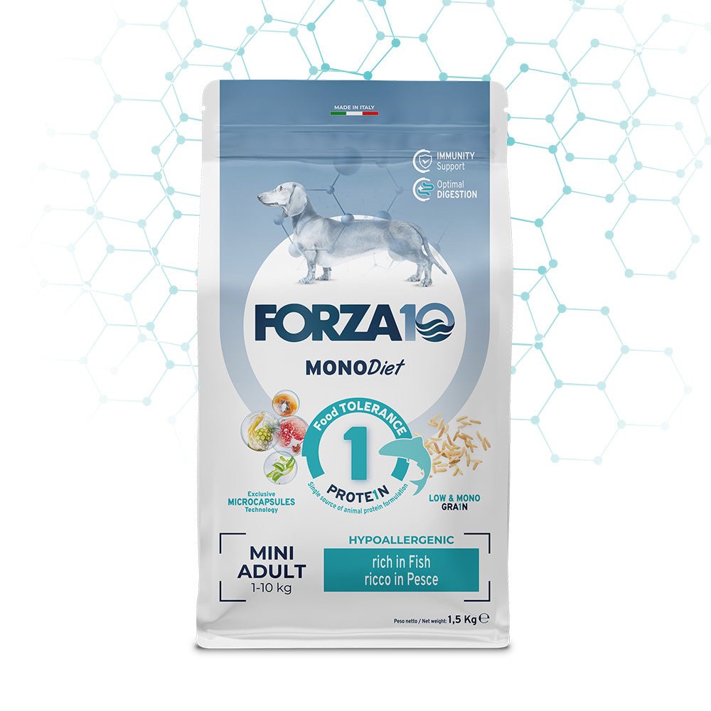 Forza10 - Forza10 Diet Cibo Per Cani Mini Gusto Pesce 1,5Kg - Animalmania Store