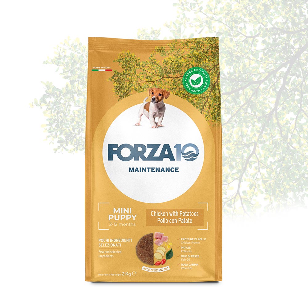 Forza10 - Forza 10 Puppy taglia piccola e media crocchette pollo 2Kg per Cani - Animalmania Store