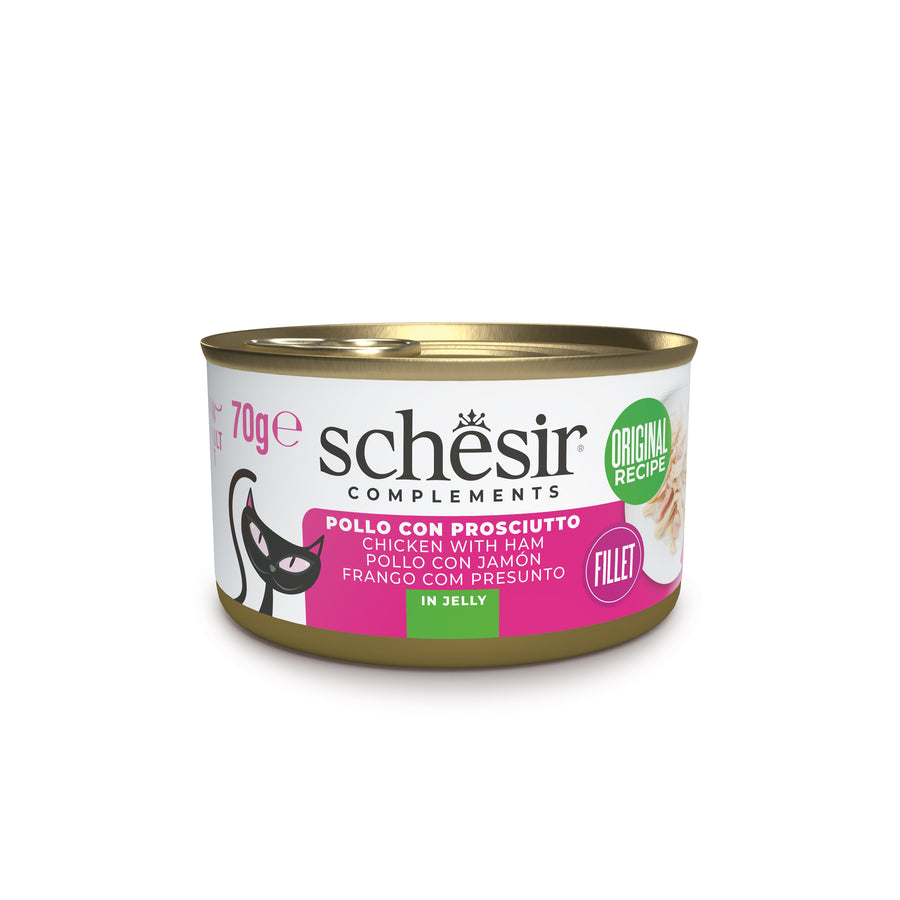 Schesir Gatto Latt. 70G Filetti  In Gelatina