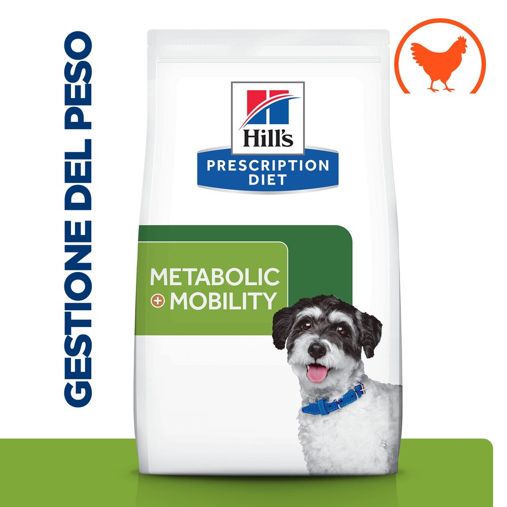 Hill's Science Plan - Hill's PRESCRIPTION DIET Metabolic + Mobility Mini alimento per cani con pollo - Animalmania Store