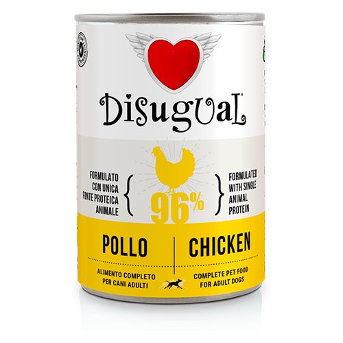 Disugual - Disugual Cane Monoproteico 400 Gr - Animalmania Store