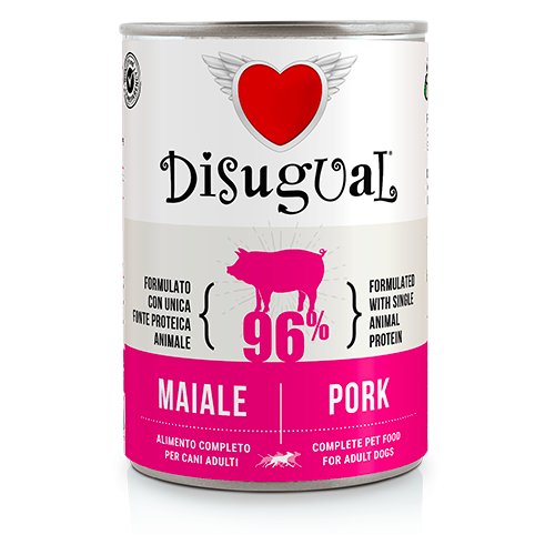 Disugual - Disugual Cane Monoproteico 400 Gr - Animalmania Store