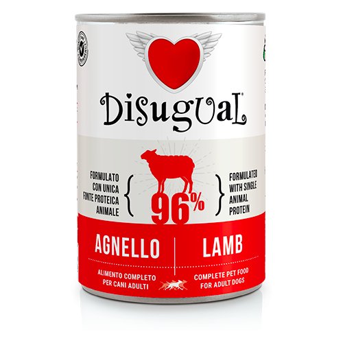 Disugual - Disugual Cane Monoproteico 400 Gr - Animalmania Store