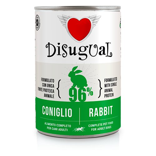 Disugual - Disugual Cane Monoproteico 400 Gr - Animalmania Store