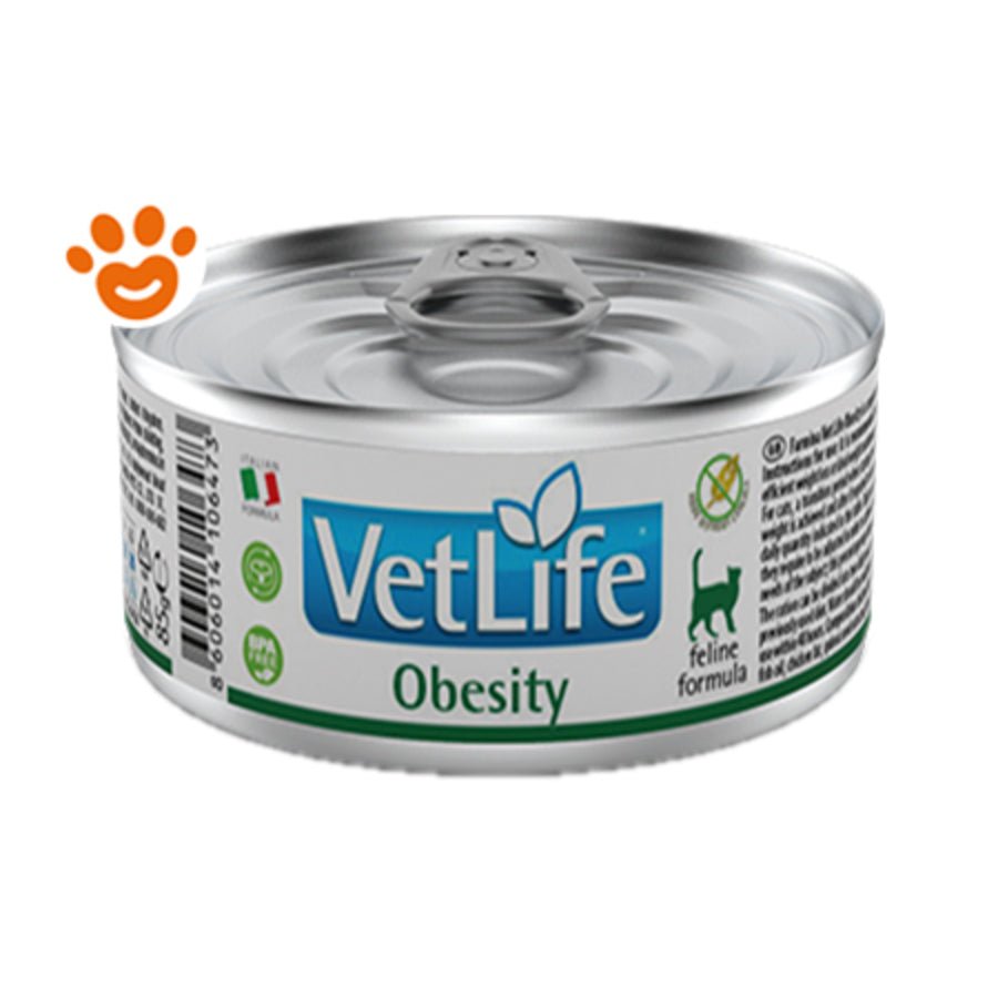 Farmina - Farmina cibo per cani Vet Life Natural Diet Cat Obesity 85gr - Animalmania Store