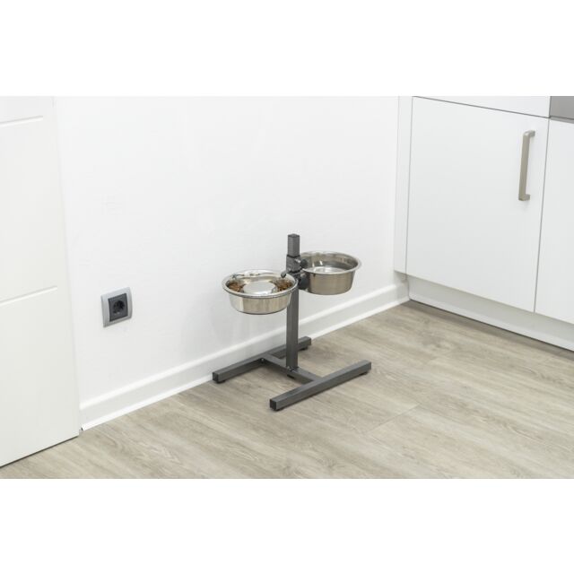 Supporto Ciotola BAR Inox Trixie regolabili in altezza