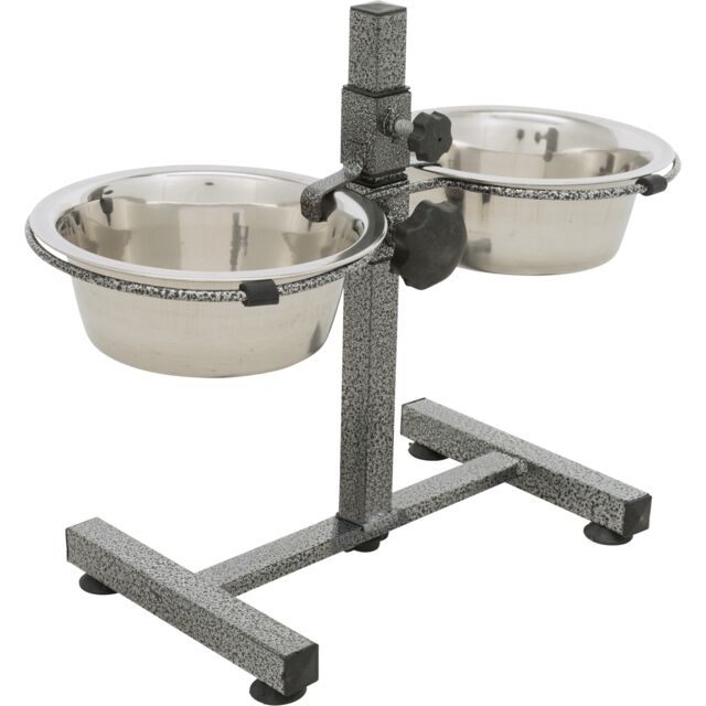 Supporto Ciotola BAR Inox Trixie regolabili in altezza