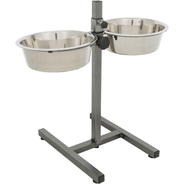 Supporto Ciotola BAR Inox Trixie regolabili in altezza