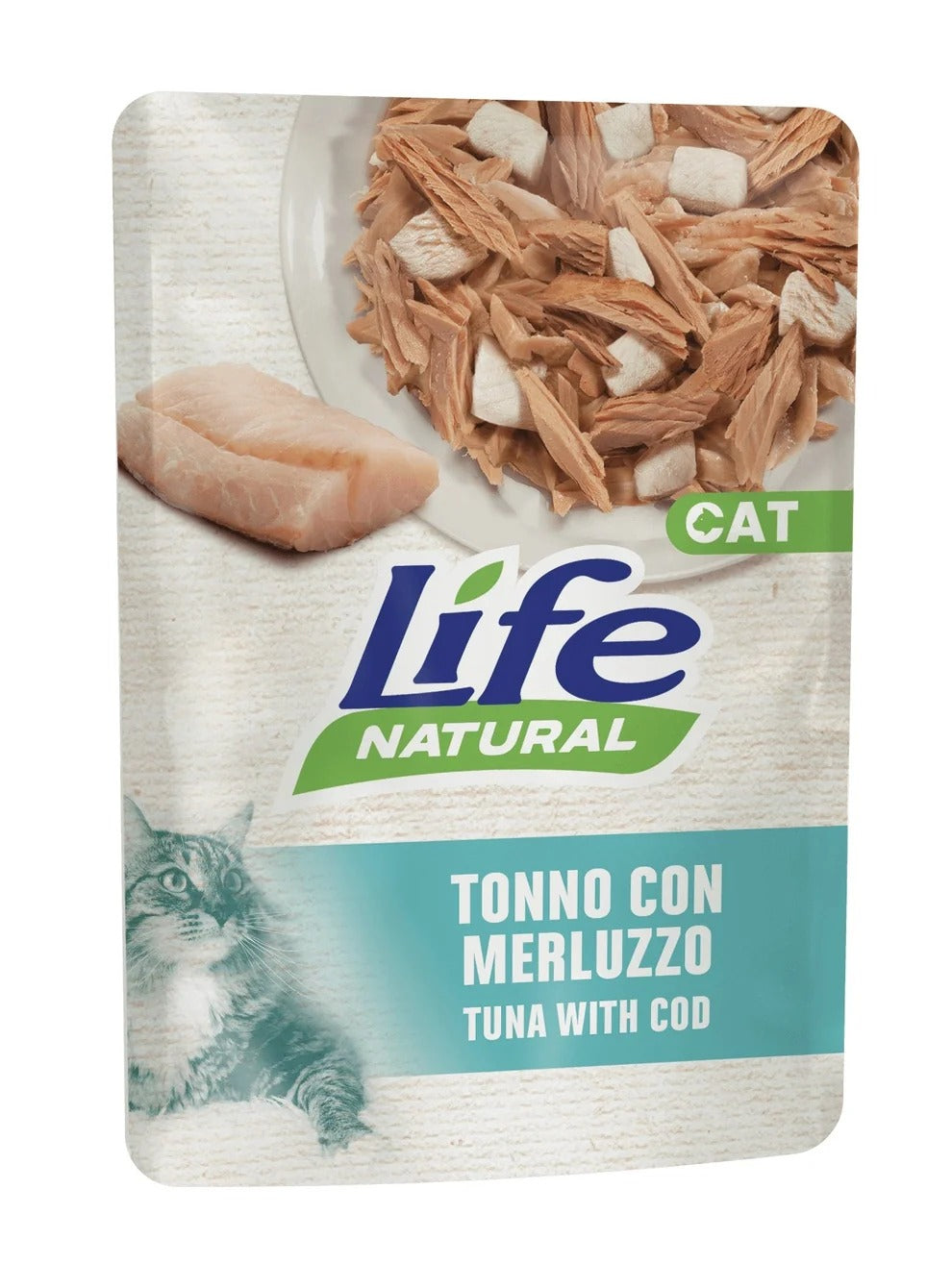 Life Cat Busta 70G Umido Gatto Tonno Con Merluzzo