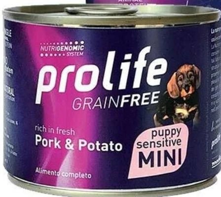 Prolife - Prolife Dog Sensitive Puppy Pork & Potato Mini – 200 Gr - Animalmania Store