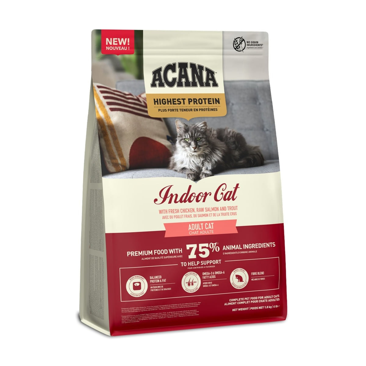 Acana Gatto Grain Free Adult Indoor Cat 1,8 kg