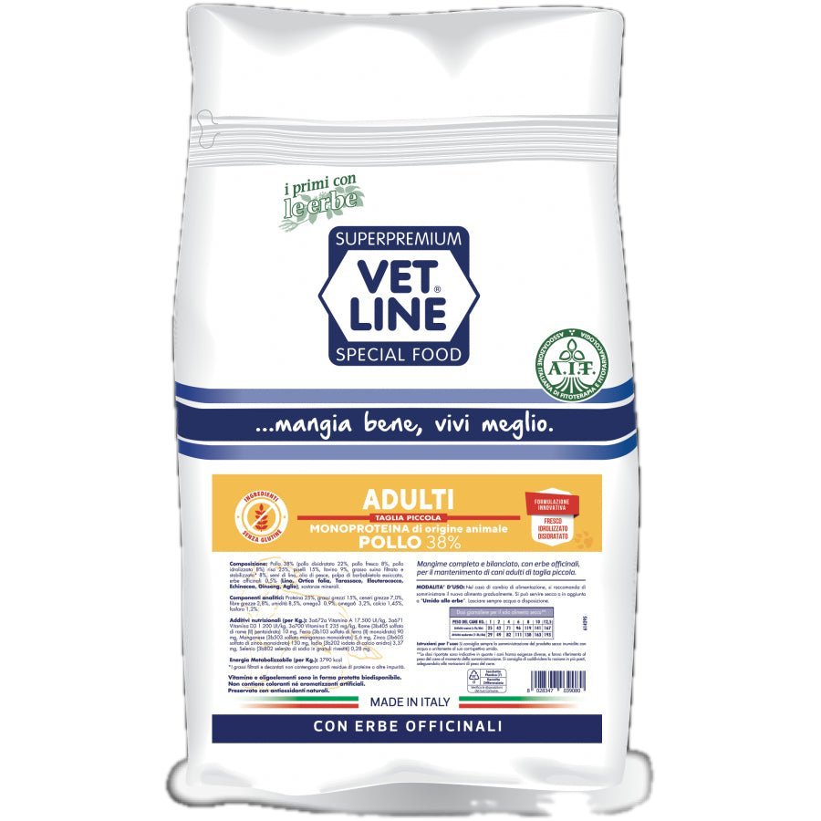 VetLine - Vet Line Adulti Taglia Piccola 800gr - Animalmania Store