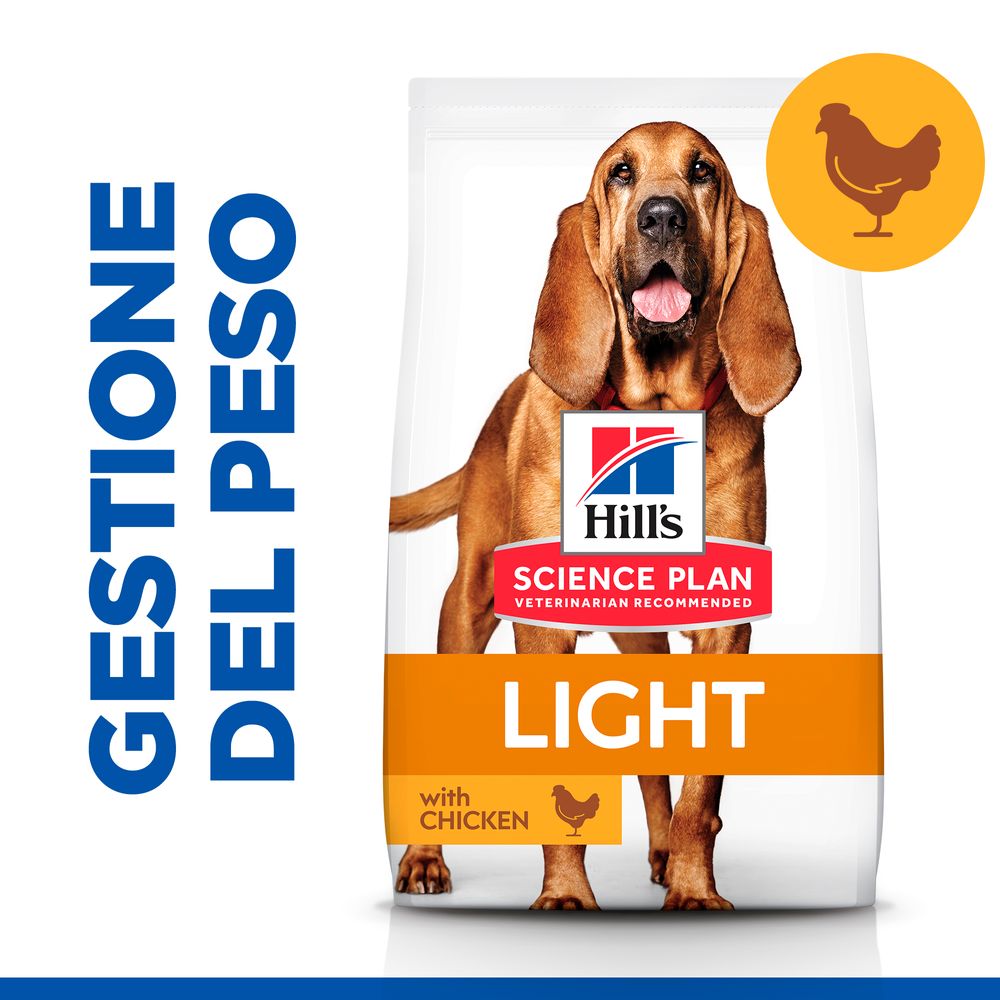 Hill's Science Plan - Hill's Science Plan LIGHT MEDIUM MATURE ADULT ALIMENTO PER CANI con POLLO - Animalmania Store