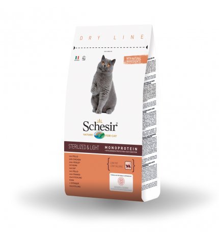 Schesir - Agras Schesir Gatto Adult Sterilized & Light Low Fat 1.5kg - Animalmania Store