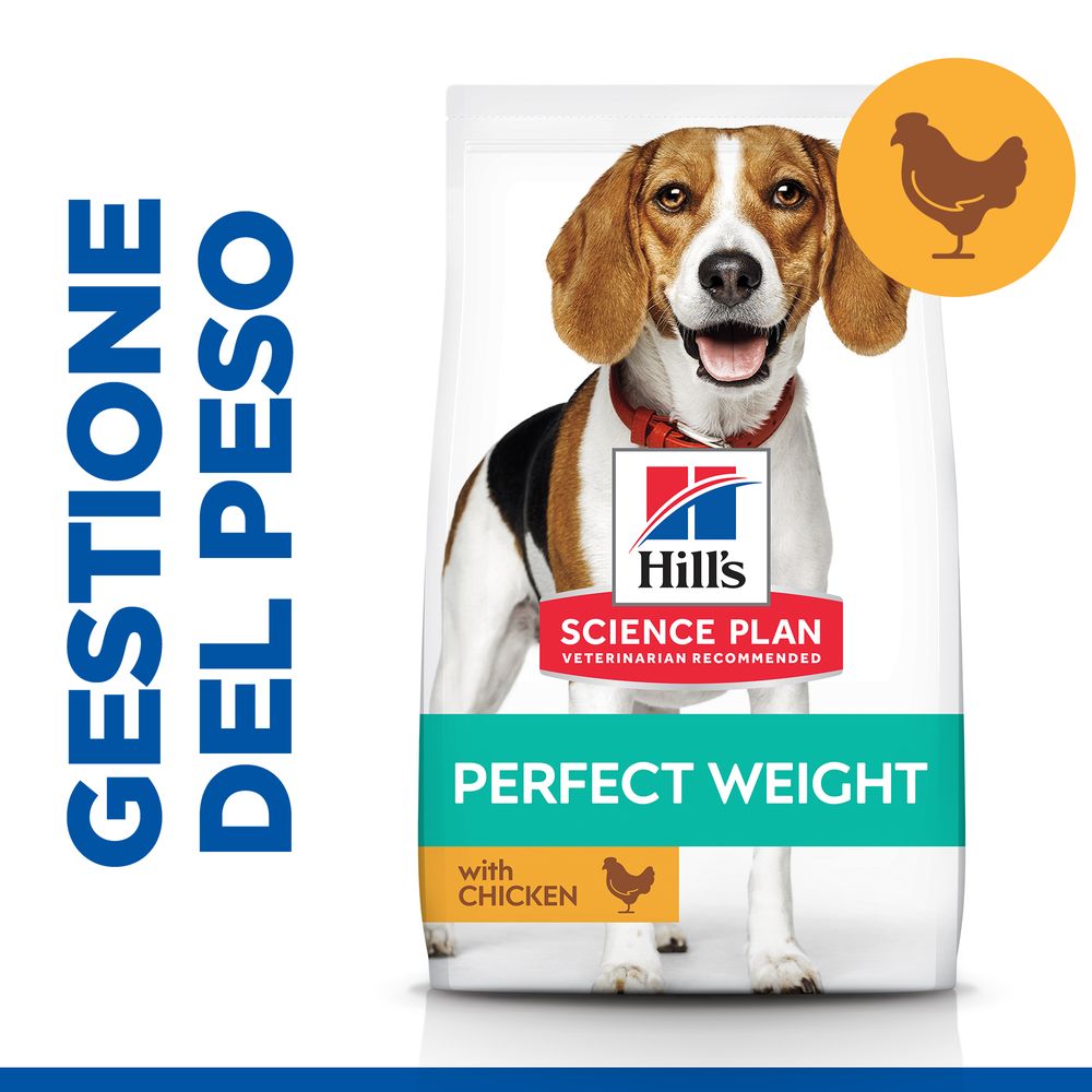 Hill's Science Plan - Hill's Science Plan Perfect Weight Medium Alimento per Cani con Pollo - Animalmania Store