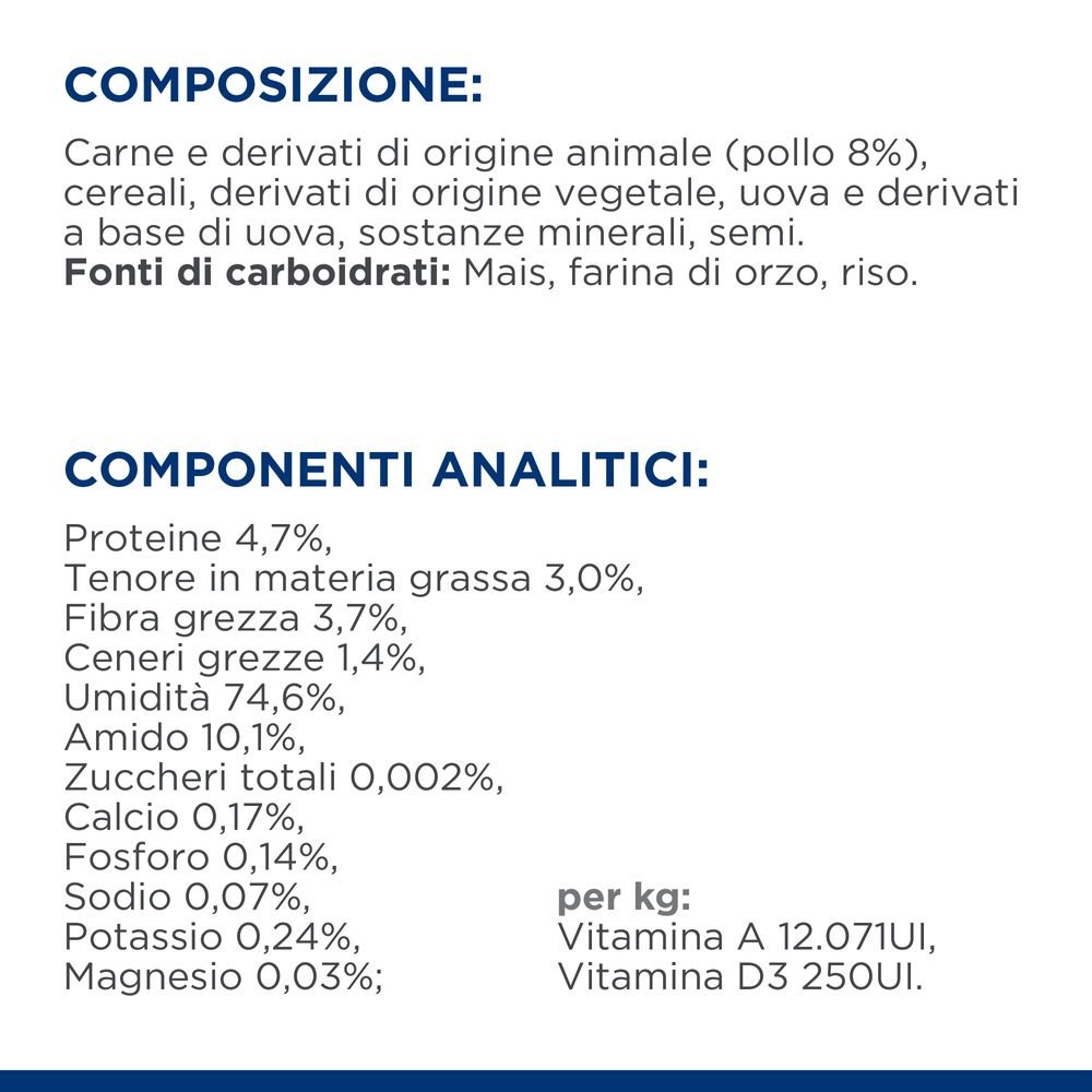 Hill's Science Plan - Hill'S Cane Prescription Diet W/D Multipack Patè 370gr x 12 - Animalmania Store