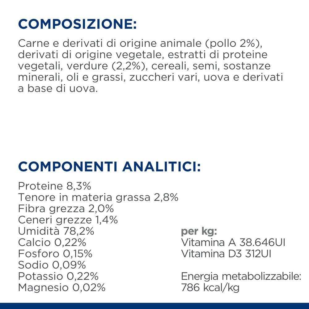 Hill's Science Plan - Hill's PRESCRIPTION DIET Metabolic spezzatino per gatti aromatizzato con pollo e verdure - Animalmania Store