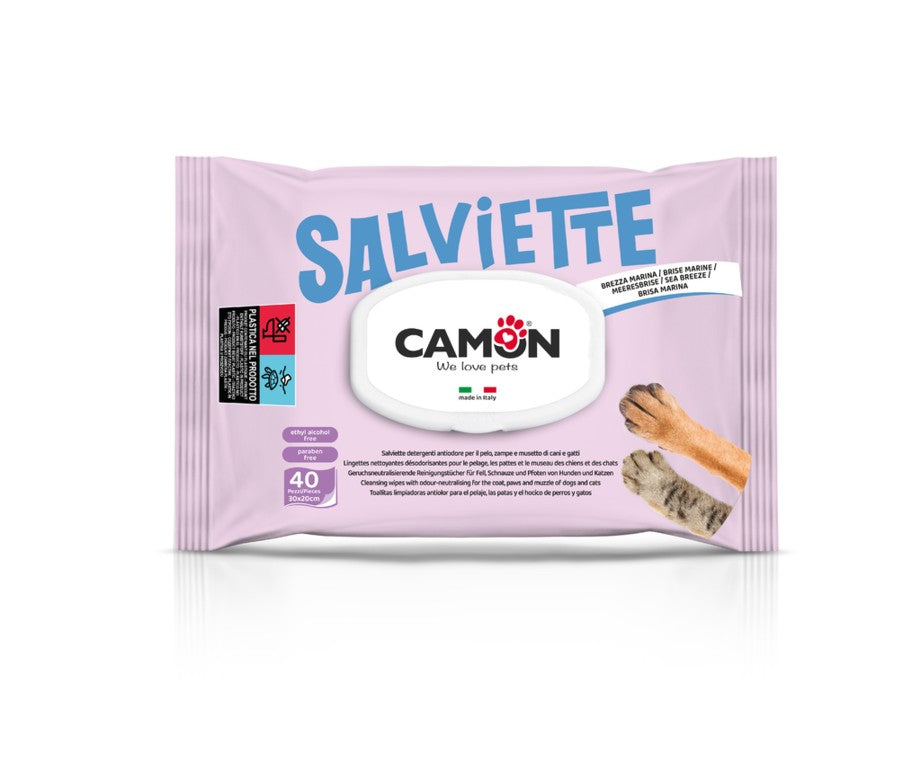 Camon - Salviette detergenti 40 pezzi