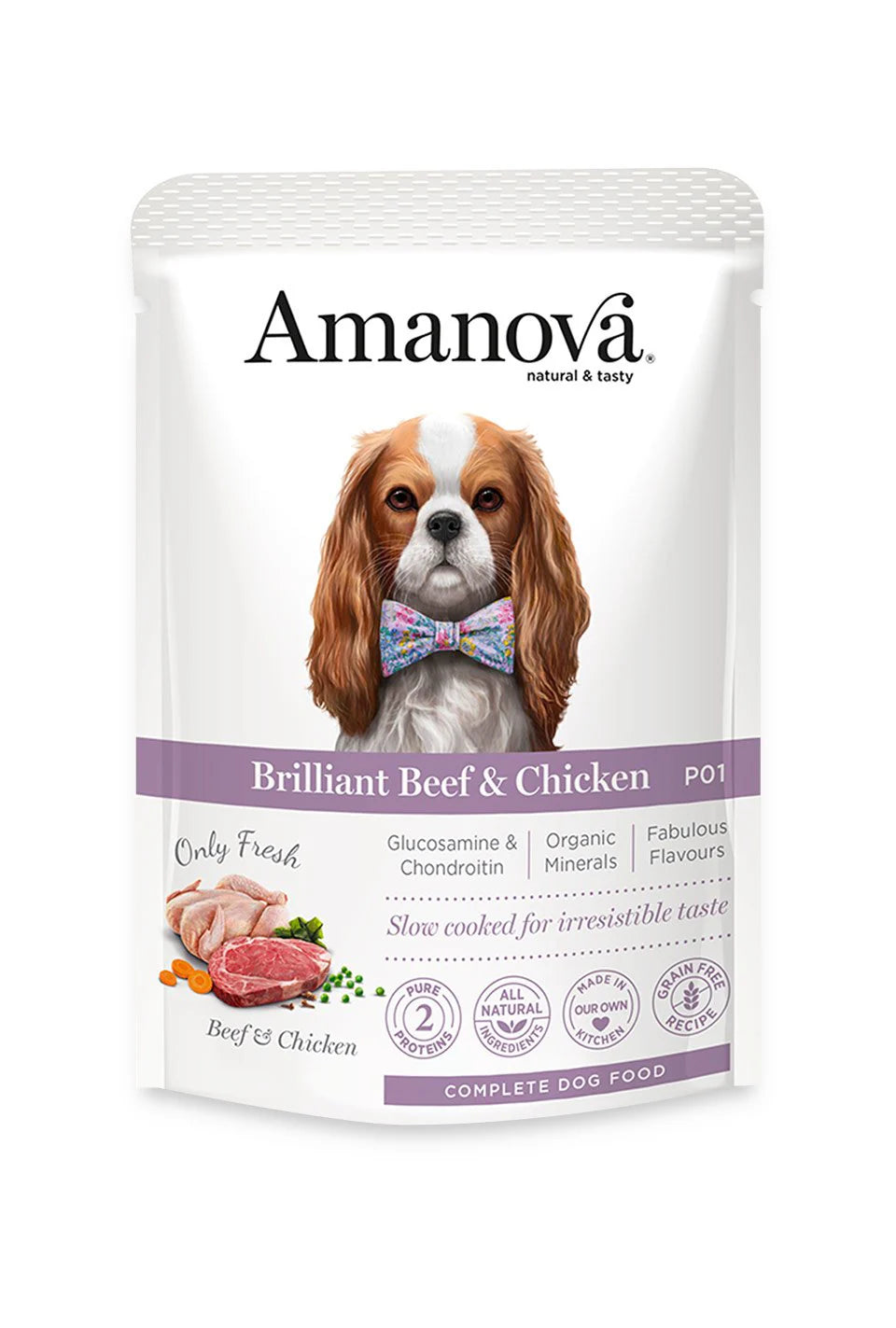 Amanova Cibo Per Cani Pouch 100gr