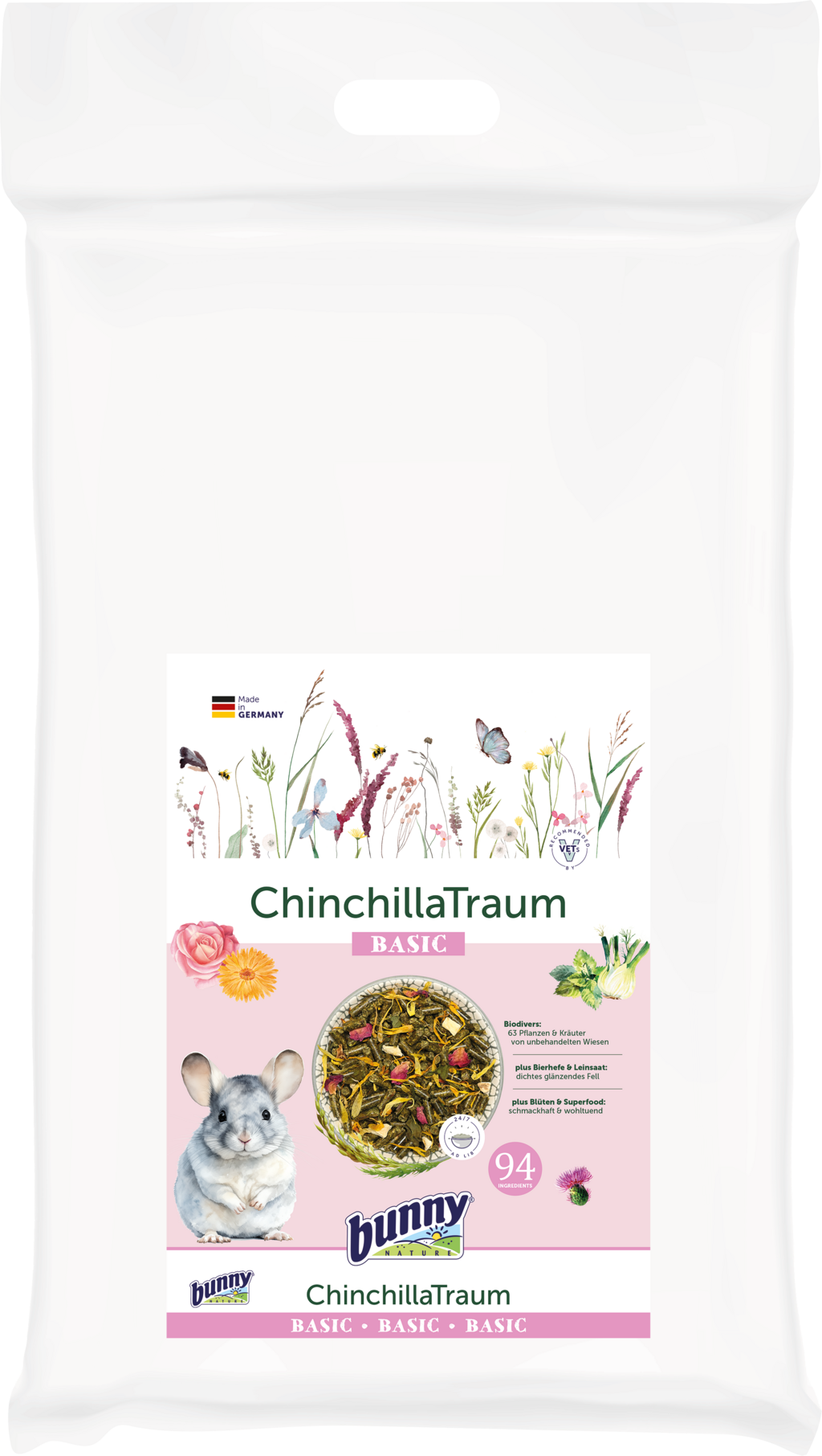 Bunny Sogno per Cincillà Basic 3,2 kg, sacco