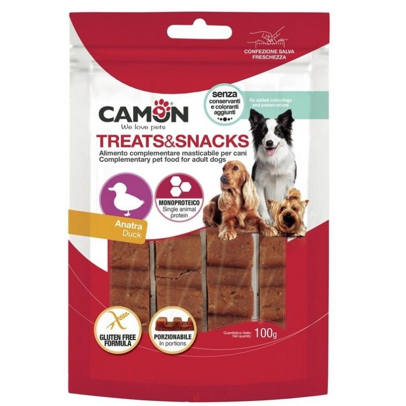 Camon Treats&Snack Barretta all'Anatra 100g