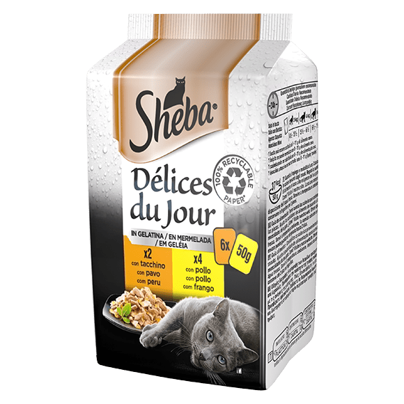 Sheba - Sheba® Délices Du Jour In Gelatina 6X50G - Animalmania Store