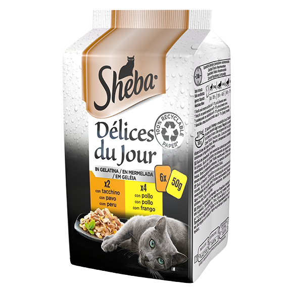 Sheba® Délices Du Jour In Gelatina 6X50G