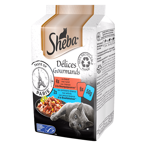 Sheba - Sheba® Delices Gourmands Taste Of Paris 6X50G - Animalmania Store