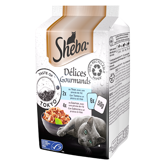 Sheba® Delices Gourmands Taste Of Tokyo 6X50G