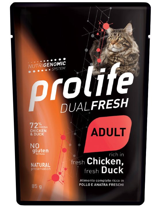 Prolife - Prolife Gatto Dual Fresh Adult Pollo E Anatra - Animalmania Store