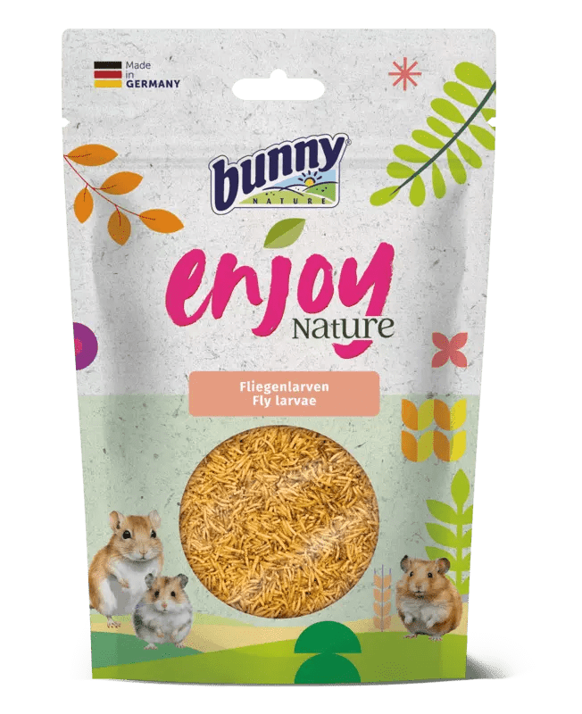 Bunny - Bunny Enjoy Nature Larve Di Mosca 40G X7 - Animalmania Store