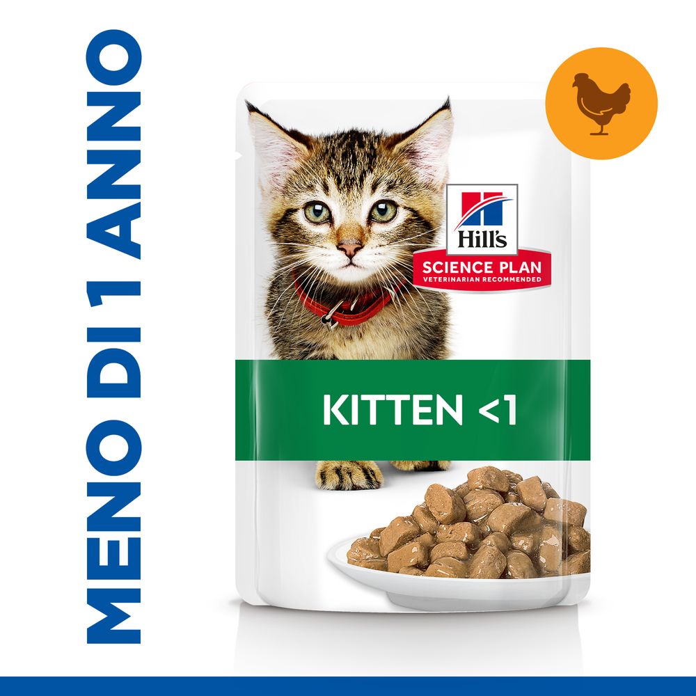 Hill's Science Plan - Hill's Science Plan Kitten Alimento per Gattini al Pollo Bustina - Animalmania Store
