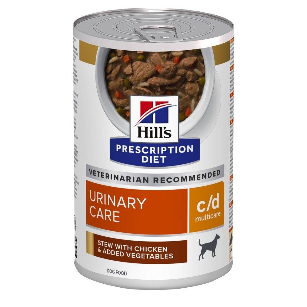 Hill's Science Plan - Hill'S Prescription Diet Canine C/D Multicare Spezzatino Al Pollo E Verdure Multipack 354gr x 12 - Animalmania Store
