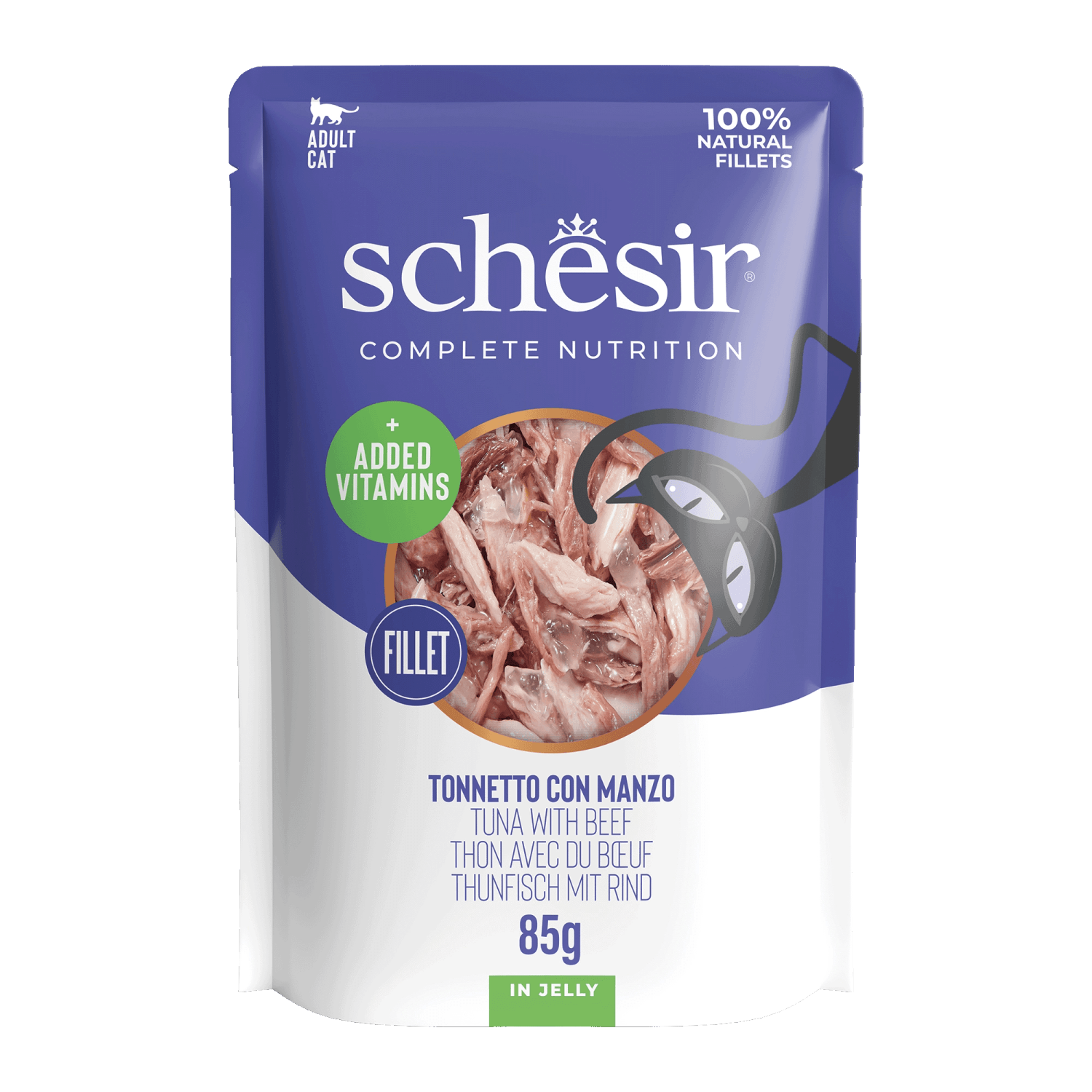 Schesir Gatto Bust. 85G Filetti In Gelatina