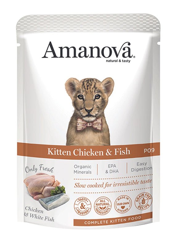 Amanova - Amanova Cibo Per Gatto Pouch Kitten Chicken 85G - Animalmania Store