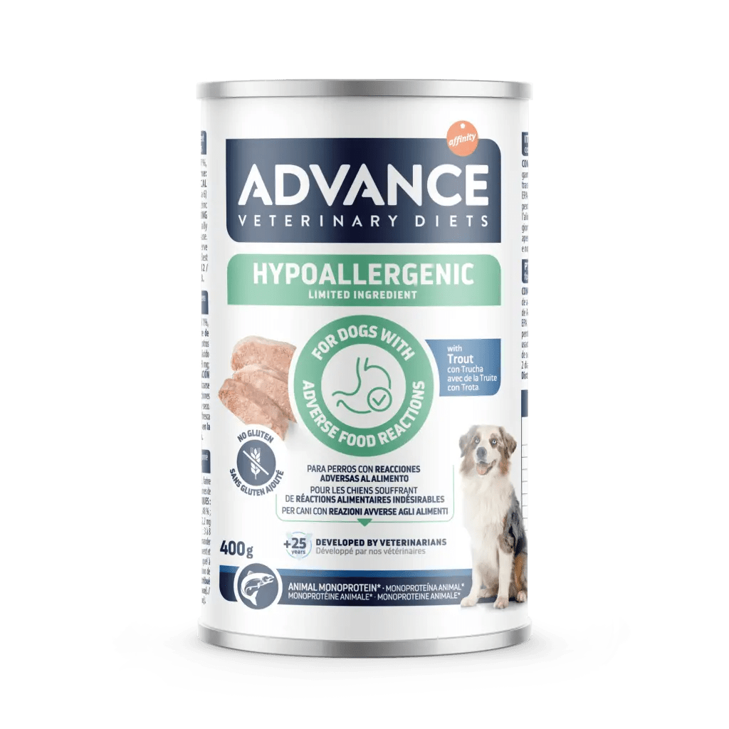Advance - Advance Diet Latt.400G Hypoallergenic Con Trota Cane - Animalmania Store