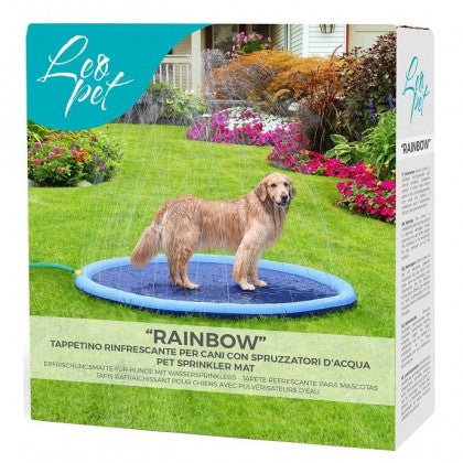 Leopet Rainbow — tappetino rinfrescante con spruzzatori Ø150 cm