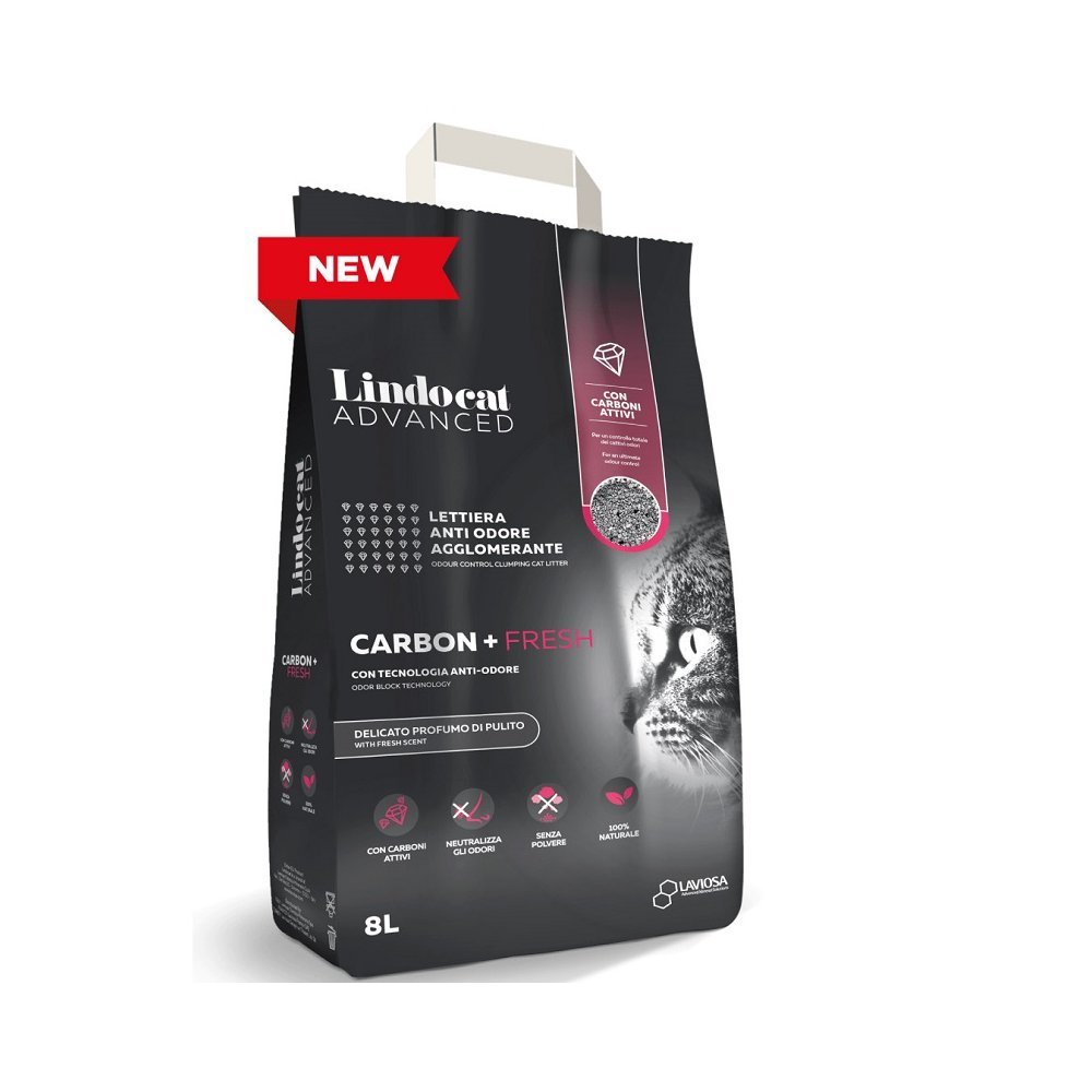 LINDOCAT - Lindocat Advanced Carbon+Fresh 8 Lt - Animalmania Store