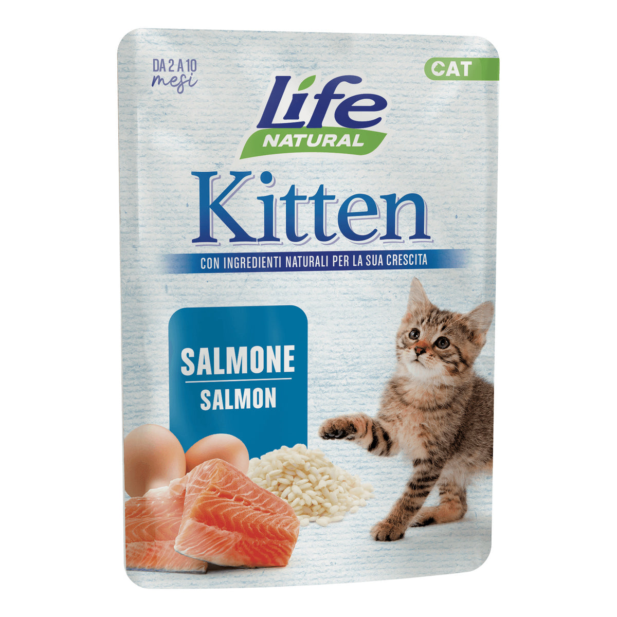 Life Cat Busta 70G Umido Gatto Kitten Salmone