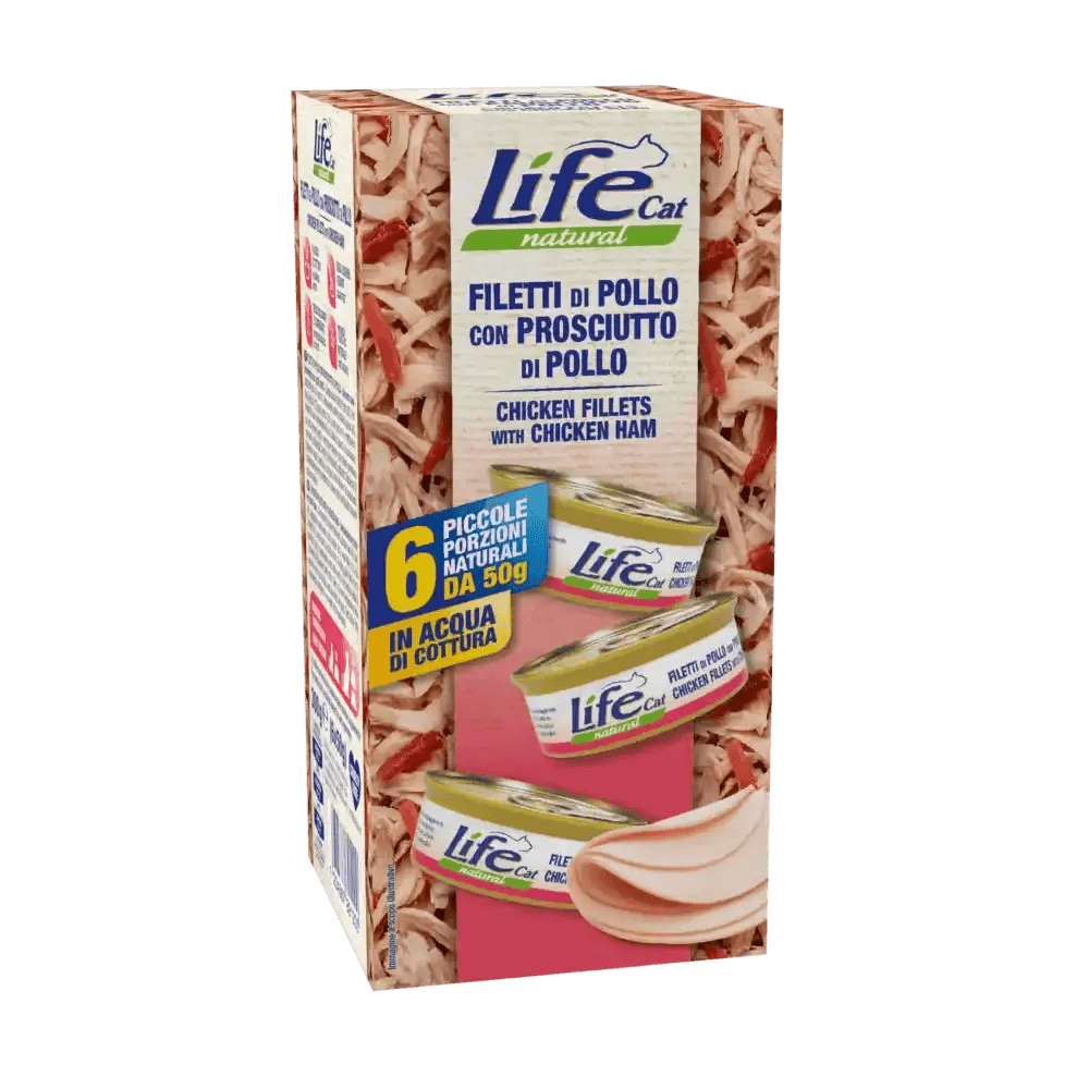 LIFE PET CARE - Life Cat Natural Multipack Per Gatti 6X50 Gr - Animalmania Store