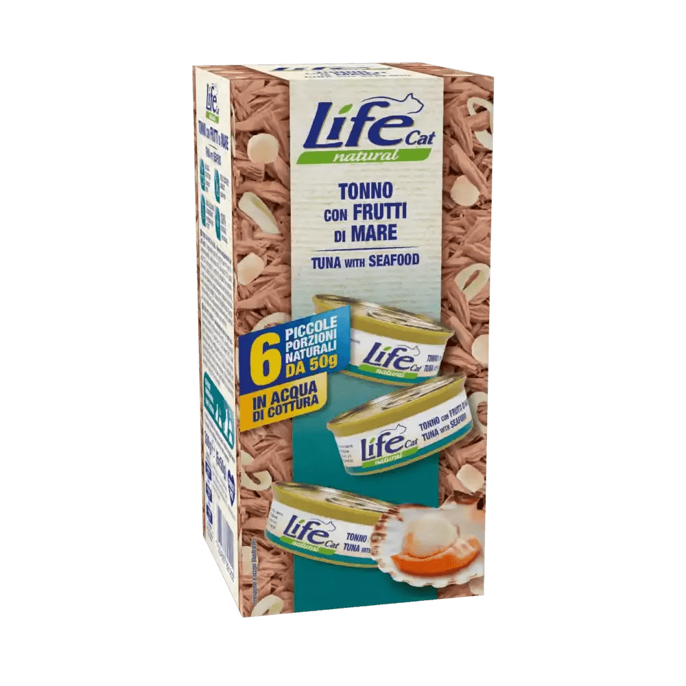 LIFE PET CARE - Life Cat Natural Multipack Per Gatti 6X50 Gr - Animalmania Store