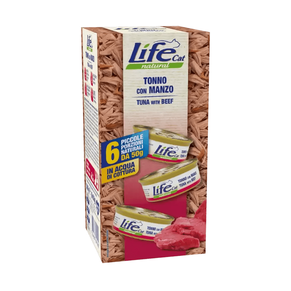 LIFE PET CARE - Life Cat Natural Multipack Per Gatti 6X50 Gr - Animalmania Store