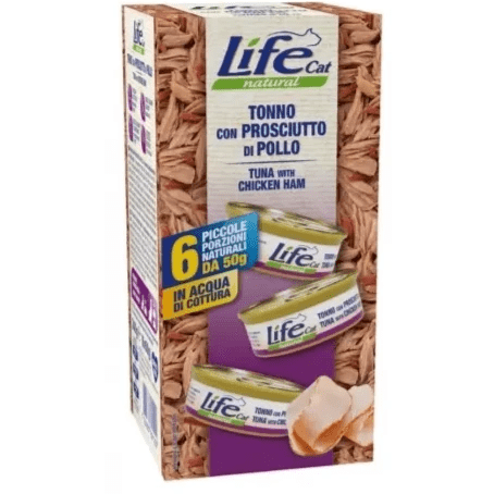 LIFE PET CARE - Life Cat Natural Multipack Per Gatti 6X50 Gr - Animalmania Store