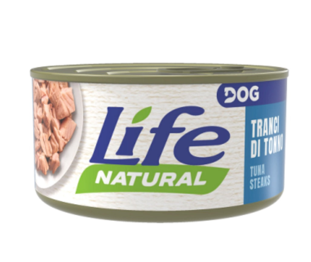 Life Dog umido per cani lattina 90 g gusto Filetti di Tonno Bonito