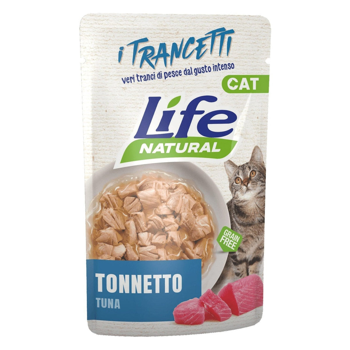 Life Natural I Trancetti Gatto 55 g - Umido in Busta - Tonnetto