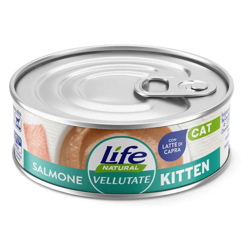 Life Natural Le Vellutate Gatto 70 g - Umido in Lattina - Kitten Salmone