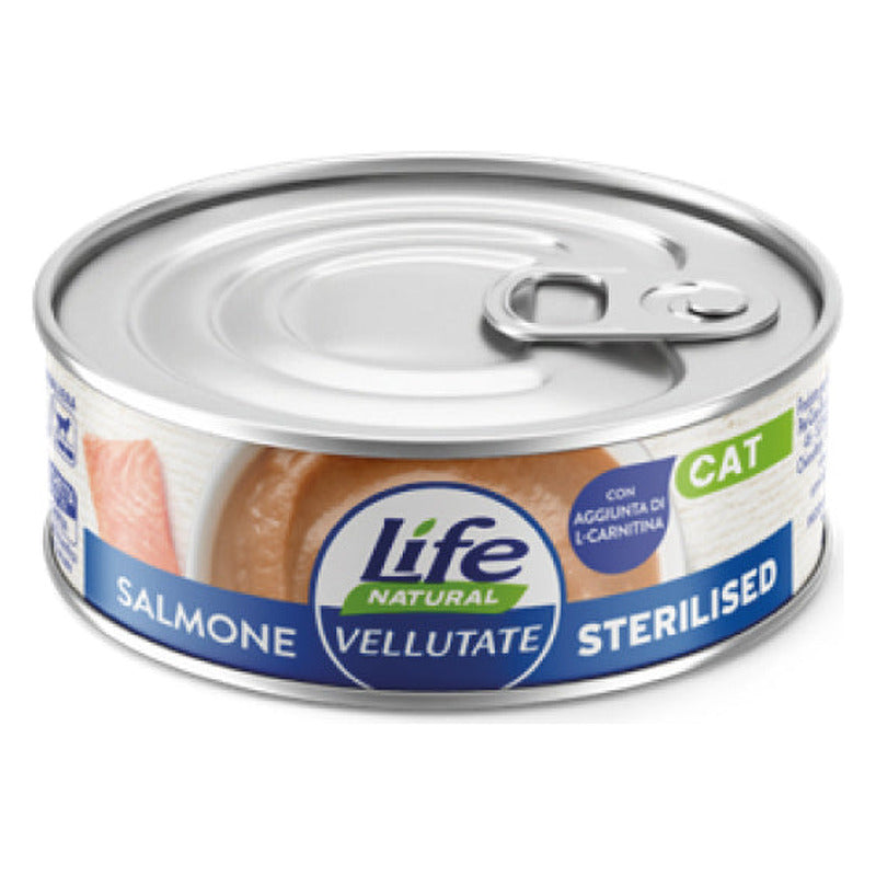 Life Natural Le Vellutate Gatto 70 g - Umido in Lattina - Sterilised Salmone